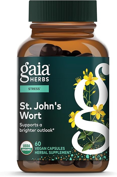 Gaia Herbs St. John's Wort - Stress Support Supplement* - with St. John's Wort - 60 Vegan Capsule... | Amazon (US)