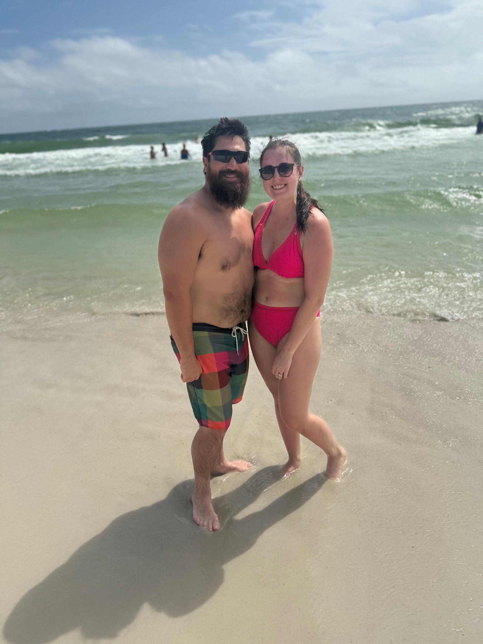 Enjoyed some beach time with my sweet hubby!

Cupshe, swimsuit, swim trunks, sunglasses, beach day, beach vibes 

 #LTKSwim #LTKTravel