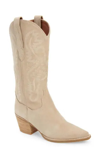 Jeffrey Campbell Dagget Western Boot in Sand Suede at Nordstrom Rack, Size 9.5 | Nordstrom Rack