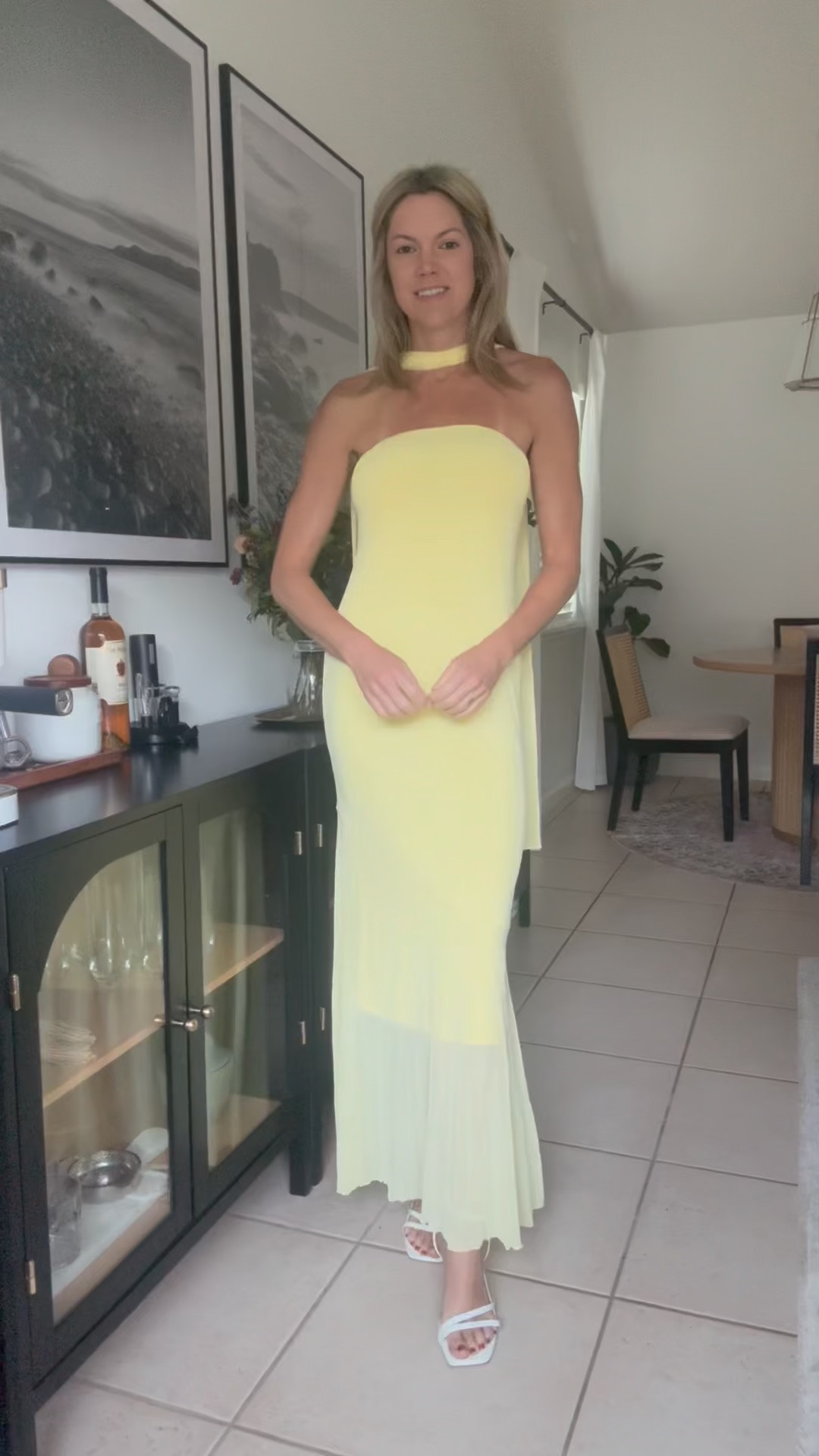 Yellow dress, summer dress, wedding guest dress