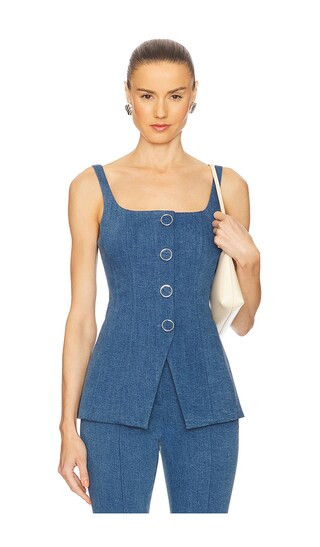 Liana Top in Sea Glare | Revolve Clothing (Global)