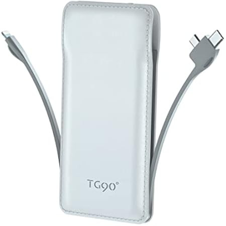 TG90 10000mah Power Bank External Battery Packs, Portable Charger with Built-in Lightning and Type-C | Amazon (US)