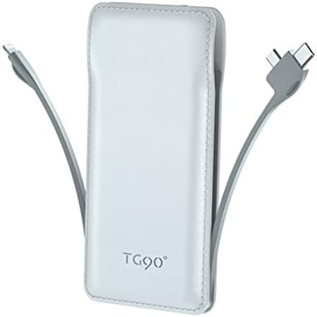 TG90 10000mah Power Bank External Battery Packs, Portable Charger with Built-in Lightning and Type-C | Amazon (US)
