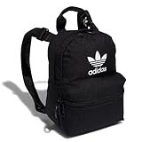 adidas Originals Trefoil 2.0 Mini Backpack Small Travel Bag, Black/White, One Size | Amazon (US)