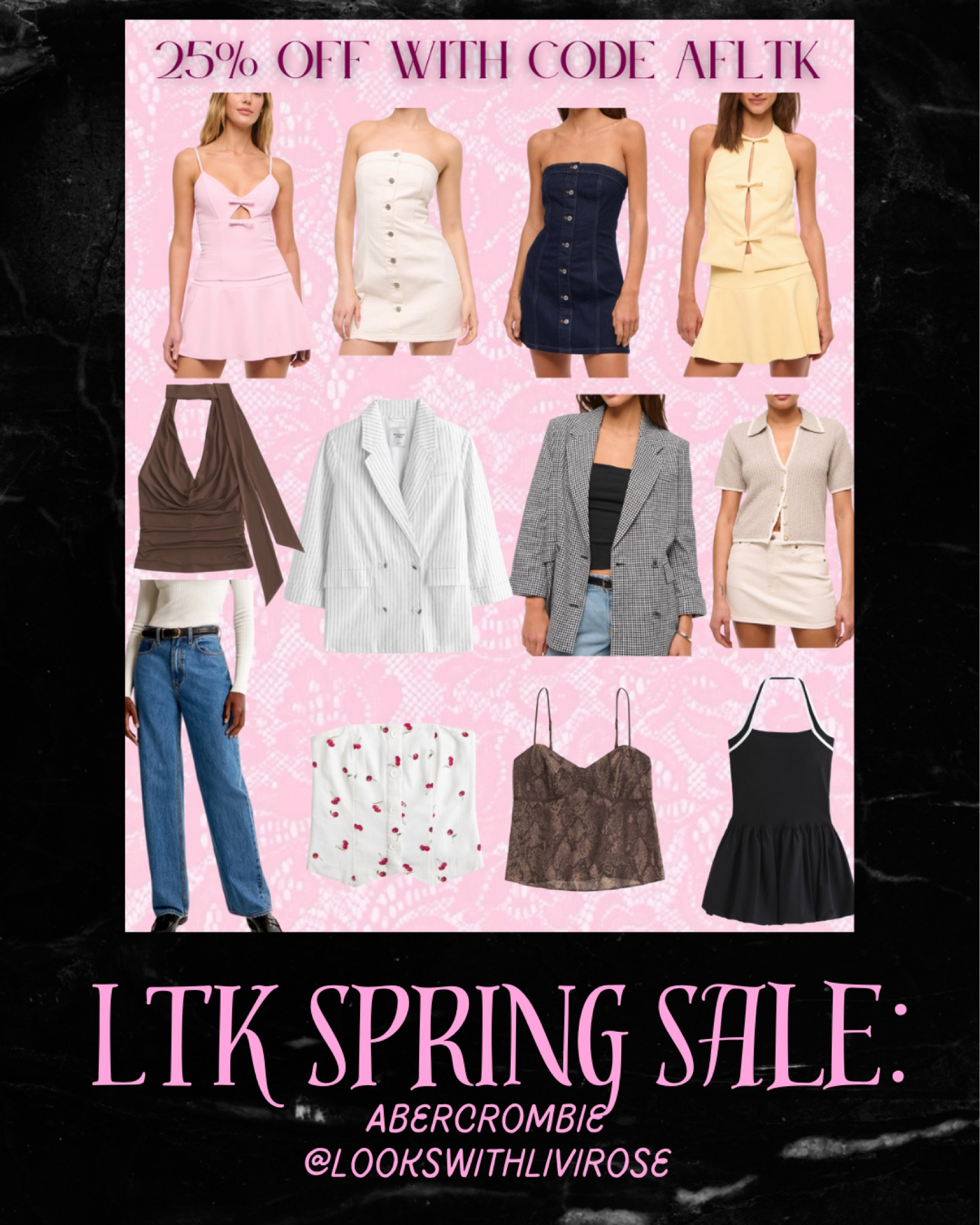 LTK SPRING SALE GOR ABERCROMBIE! Go through the app to get this exclusive deal site-wide with code: AFLTK at checkout (on the LTK app). Here are some of the favs in my cart!! 

#LTKstyletip #LTKSeasonal #LTKfitness