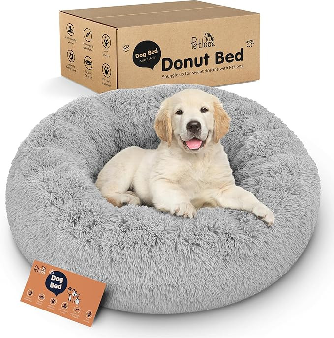 Donut Dog Bed - Premium Comfort for Anxiety Relief - Fluffy & Calming Design with Ultra-Plush Sup... | Amazon (US)