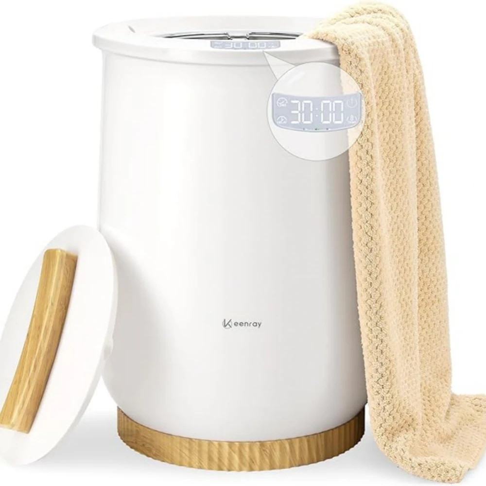 Keenray Upgraded Towel Warmer Bucket Large Towel Warmer with 3 Heating Modes Towel Heater for Oversize Bathrobes Blankets Stainless Steel | Lowe's