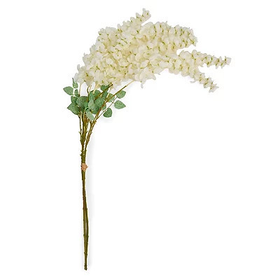 Realistic White Wisteria Bundle, White, 44H x 12 , Polyester | Kirkland's Home | Kirklands