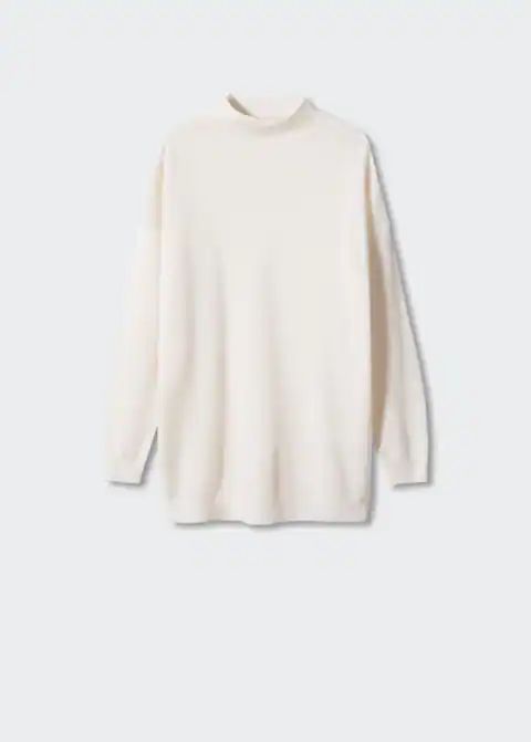 100% wool sweater perkins collar | MANGO (UK)