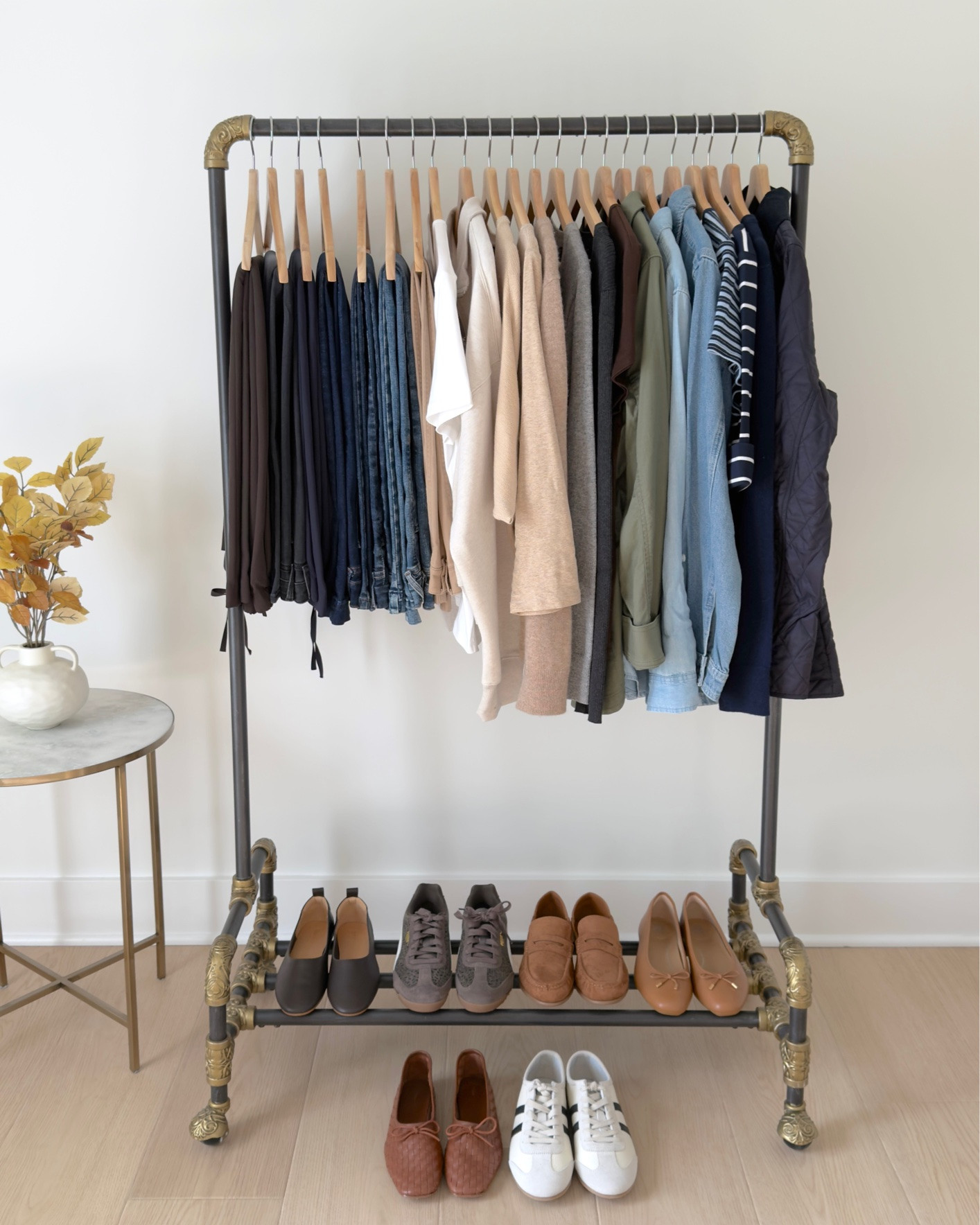 My 28-Piece Fall 2026 Elevated-Casual Capsule Wardrobe 🍂 Classic and trending pieces in neutral colors that I will be wearing this fall season.  virtual stylist NeutralAesthetic MinimalistStyle

tee, cardigan, utility jacket, barn jacket, denim jacket, bootcut jeans, trouser jeans, sweater, low profile sneakers, ballet flats, loafers 

#FallFashion #casualstyle #falltrends #navy #chocolatebrown