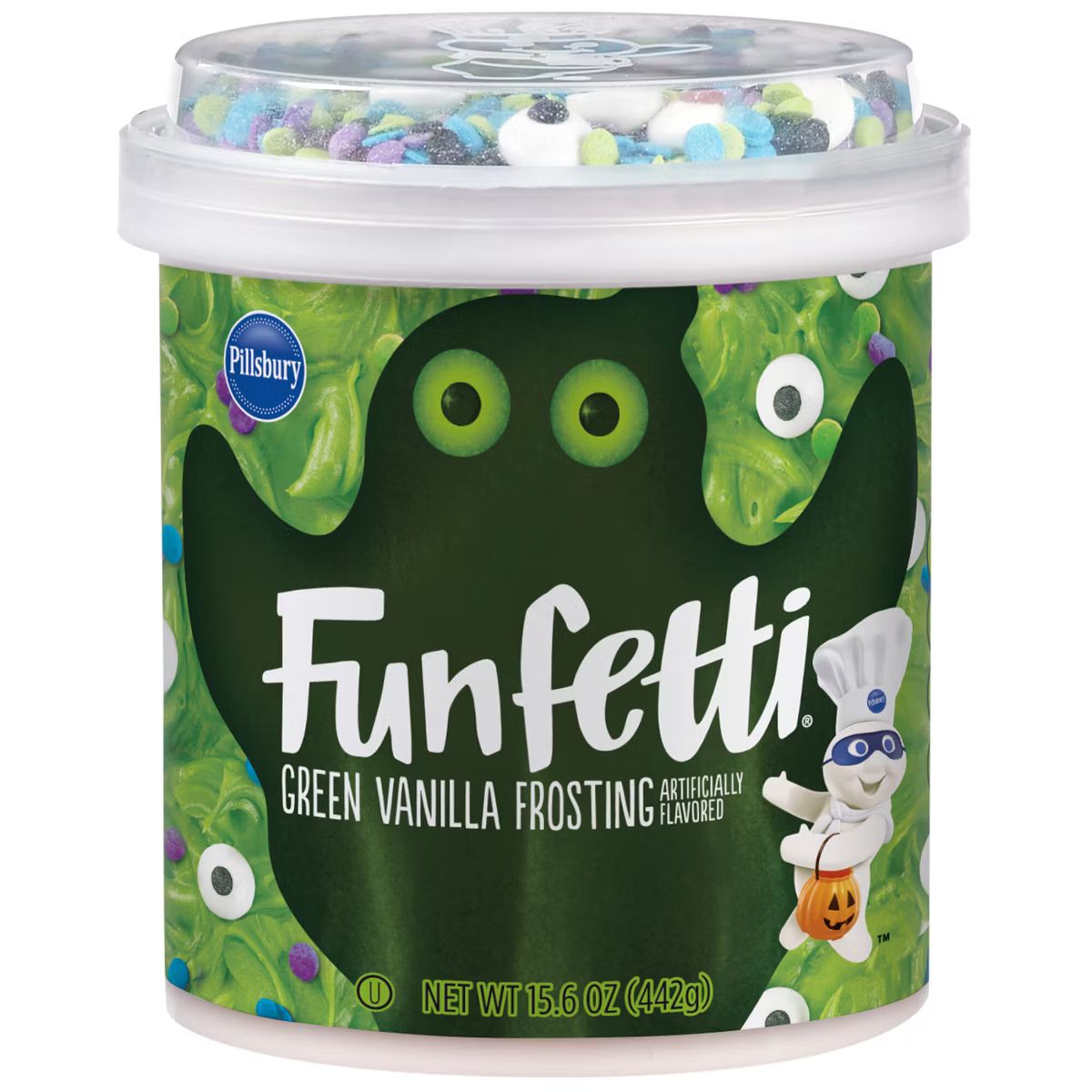 Pillsbury Funfetti Green Tub Frosting – 15.6oz | Target