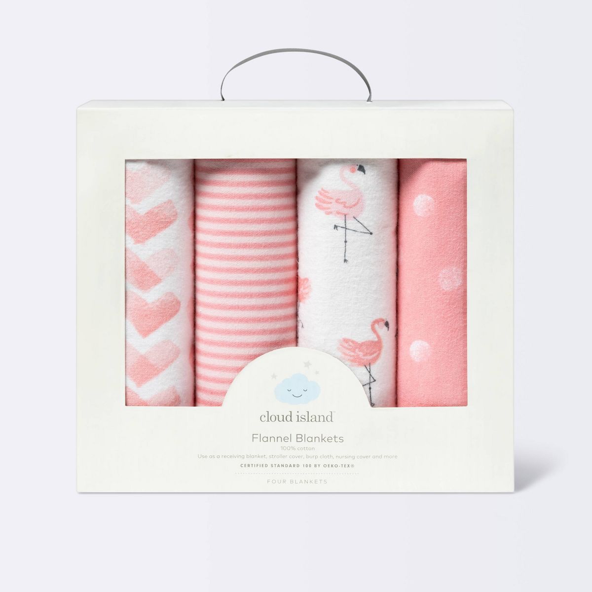 Flannel Baby Blankets Flamingos - Cloud Island™ Pink 4pk | Target
