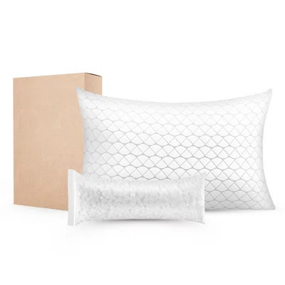Bed Pillow For Sleeping, King Size Luxury Quality Hotel Pillow With Memory Foam Fill, Supportive & Adjustable, Includes Natural Firber Pillowcase, Bed | Wayfair North America