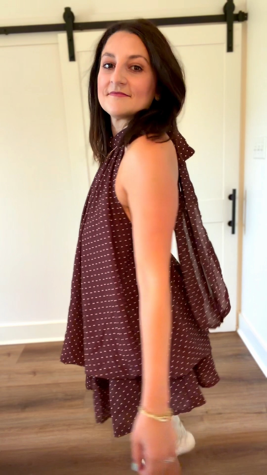 Perfect little halter dress! Shorts underneath. Wearing a size Medium. Could have used a small! It comes in yellow for LSU tailgate! Obsessed 💜💛

#LTKootd #LTKgrwm #LTKPetite