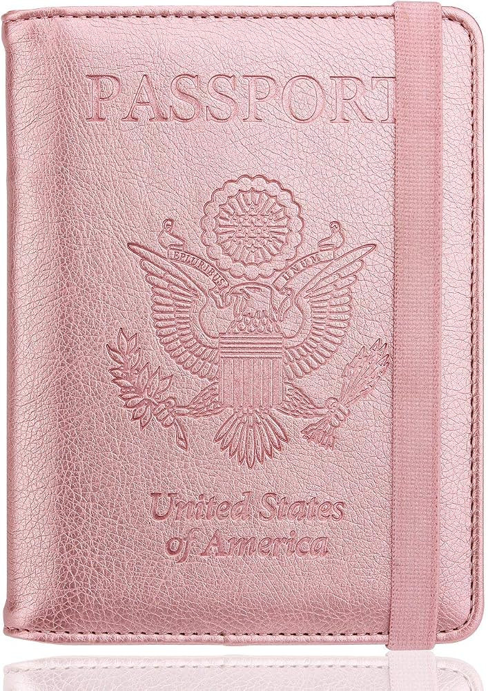 WALNEW RFID Passport Holder Cover Wallet for Women Men, PU Leather Card Holder Passport Case Trav... | Amazon (US)