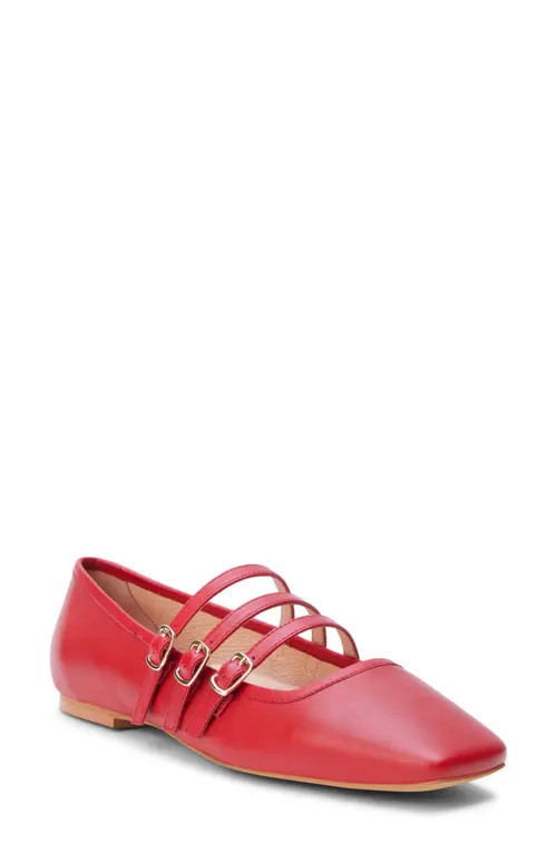 Matisse Nova Strappy Ballet Flat in Red at Nordstrom, Size 8 | Nordstrom