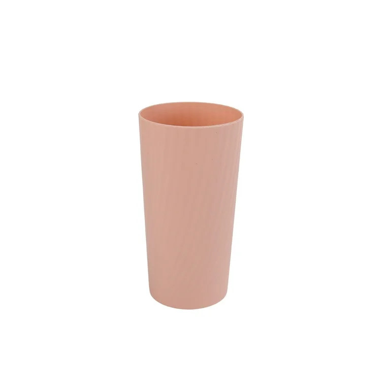 Mainstays - Pink Round Plastic Tumbler, Swirl Etched, 26-Ounce | Walmart (US)
