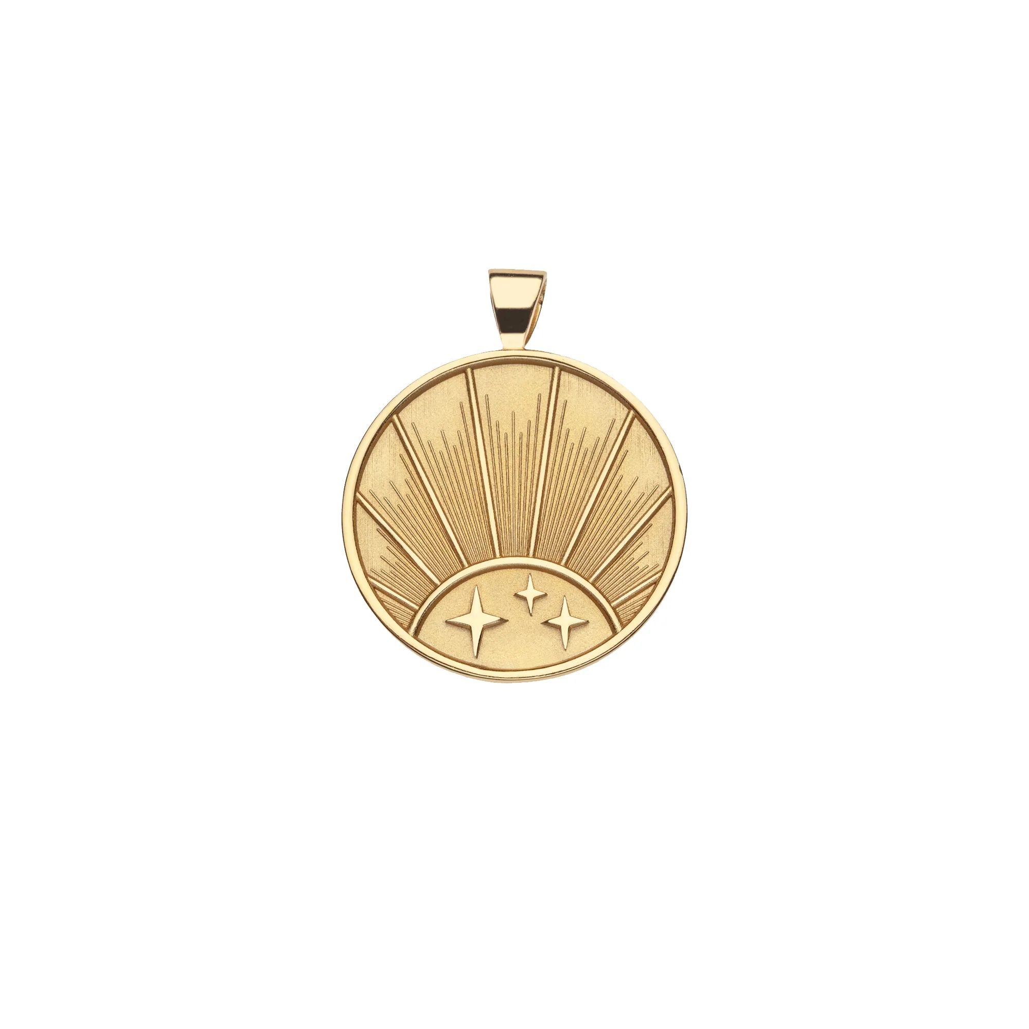 STRONG JW Small Pendant Coin (Rising Sun) | Jane Win