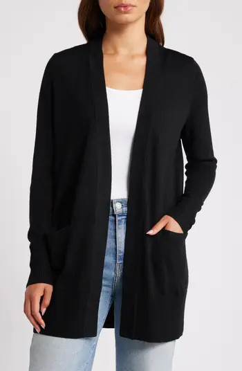 Caslon® Everyday Open Front Cardigan | Nordstrom | Nordstrom