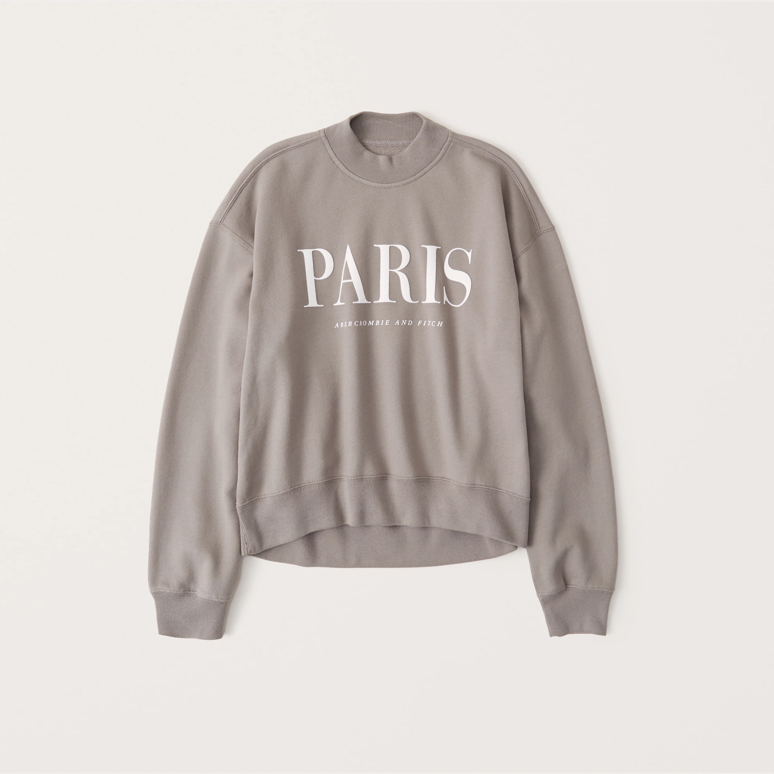 Mockneck Logo Sweatshirt | Abercrombie & Fitch (US)