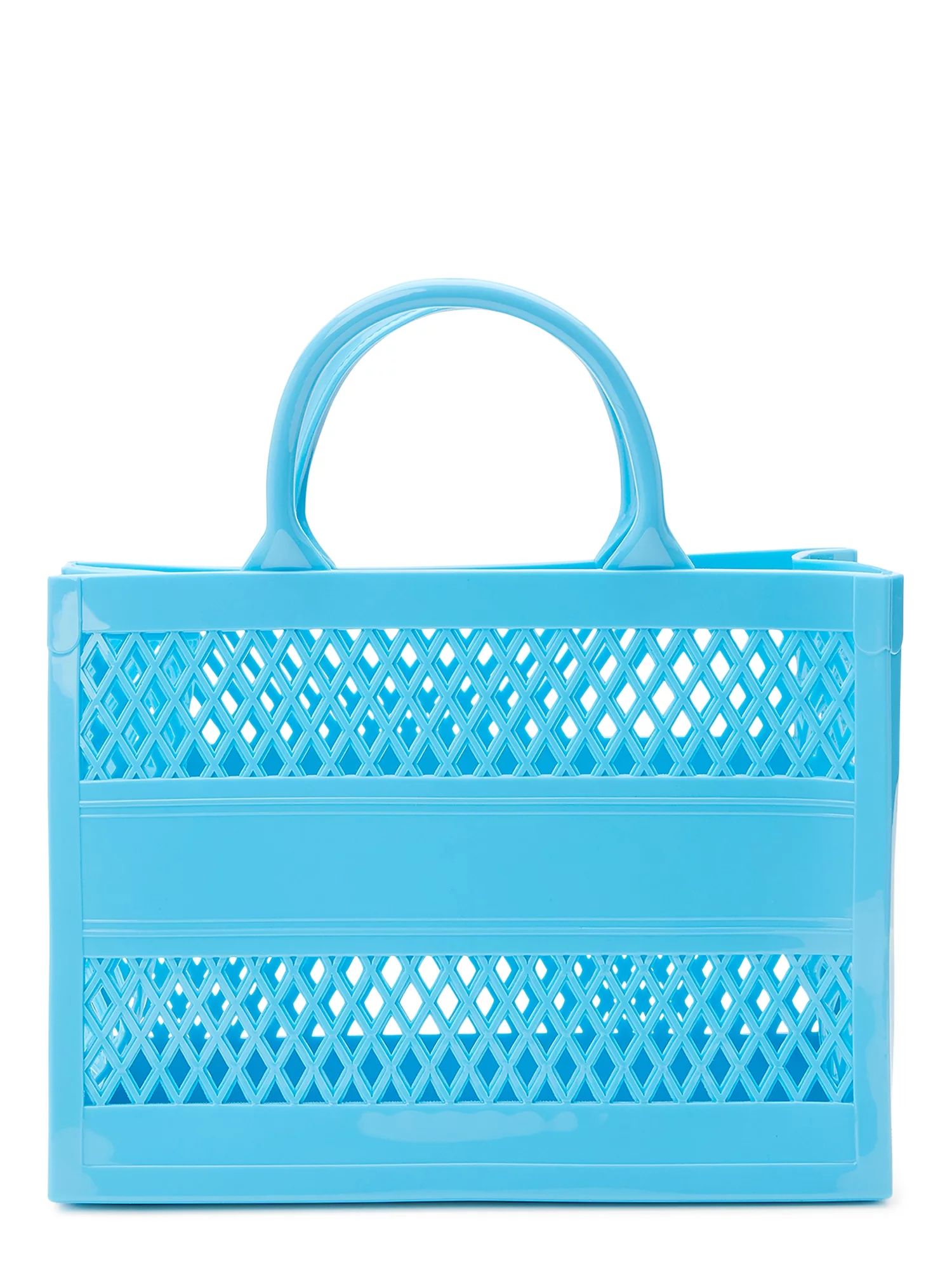 No Boundaries Women's Jelly Mini Tote Handbag Blue | Walmart (US)