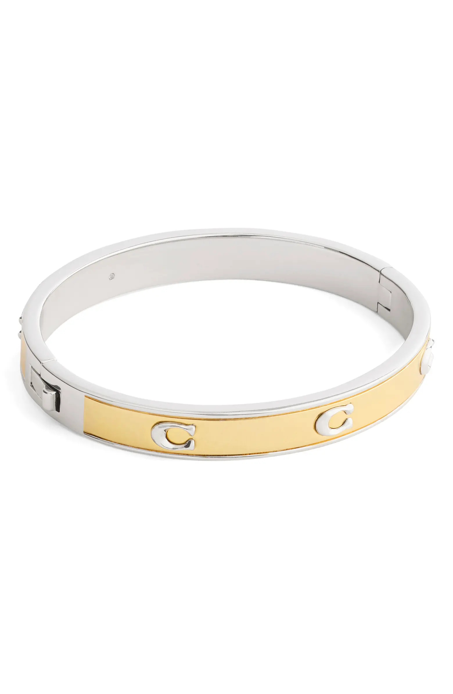 Inlay Two-Tone Hinge Bracelet | Nordstrom
