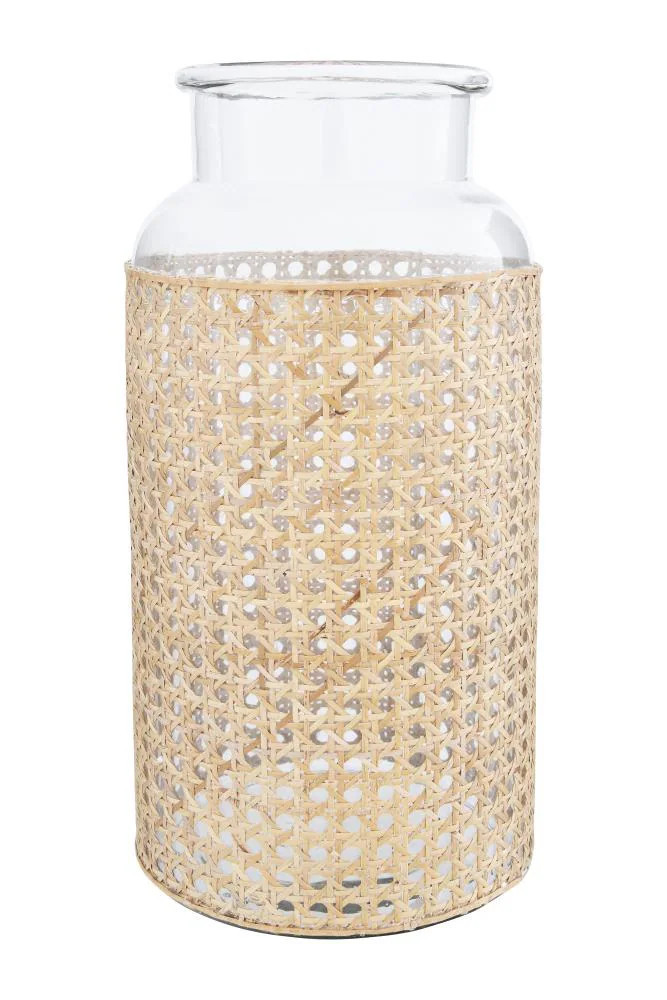 STORIED home Brown Glass Casual Vase | AH1090 | Lowe's