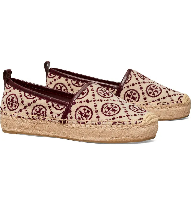 T Monogram Flatform Espadrille | Nordstrom