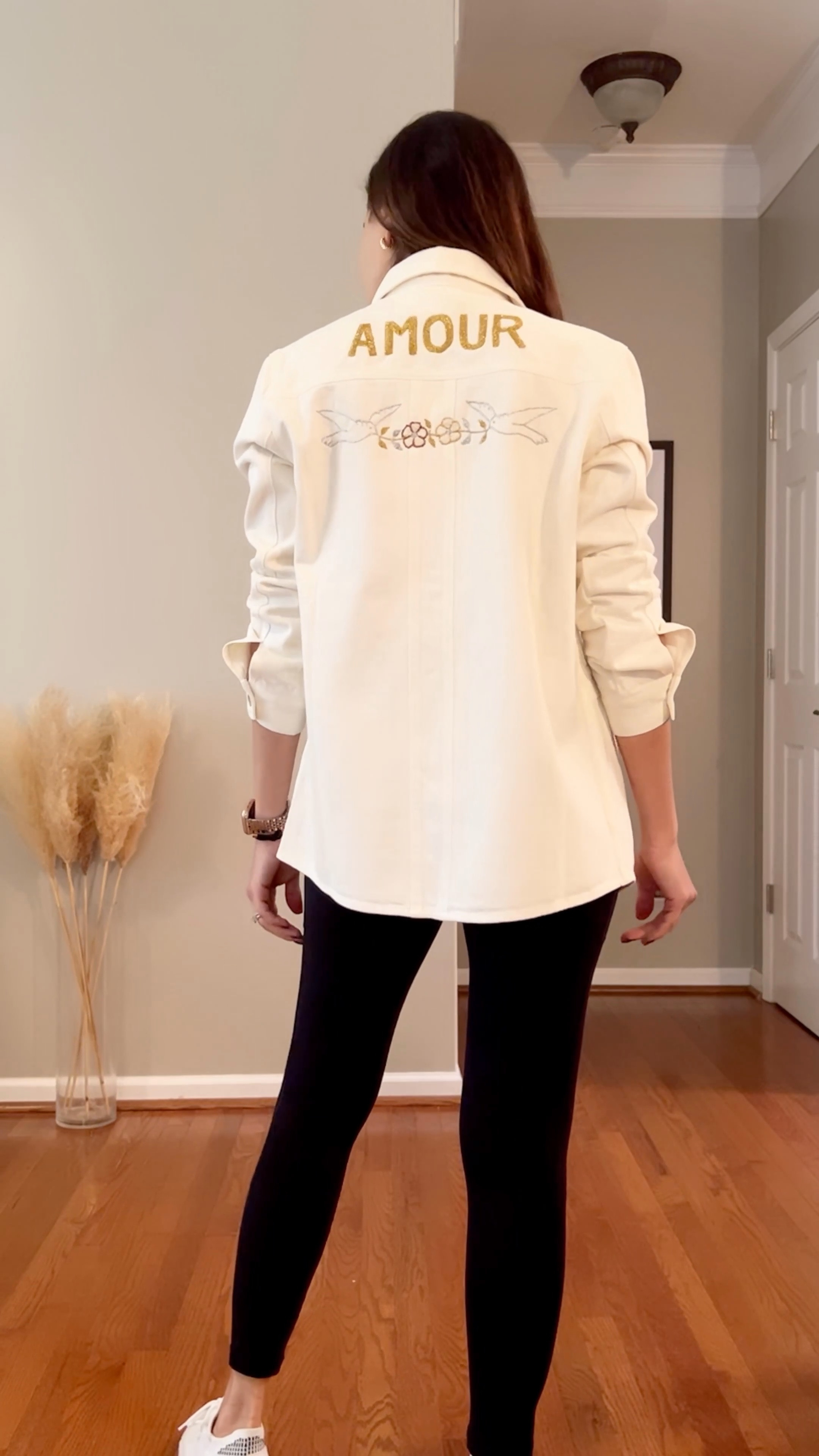 Embroidered shirt jacket styled 2 ways  

#LTKSeasonal #LTKover40 #LTKstyletip