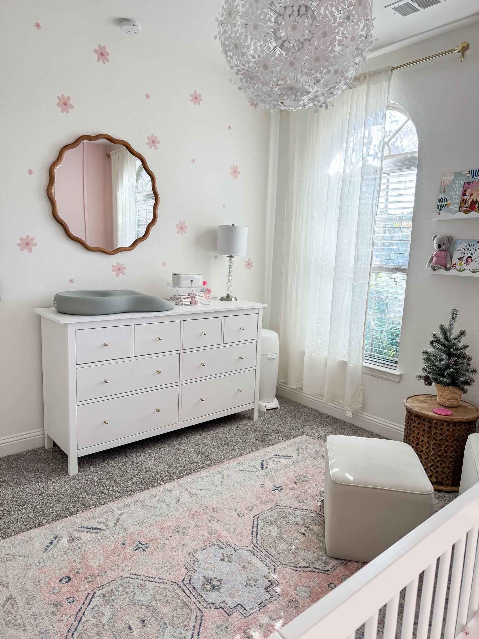 Girl nursery inspiration, dresser and wall decor ideas and organization, girl nursery decor ideas 🎀 #girlnursery #girlroominspo #nurseryinspo 

#LTKBaby #LTKKids #LTKBump