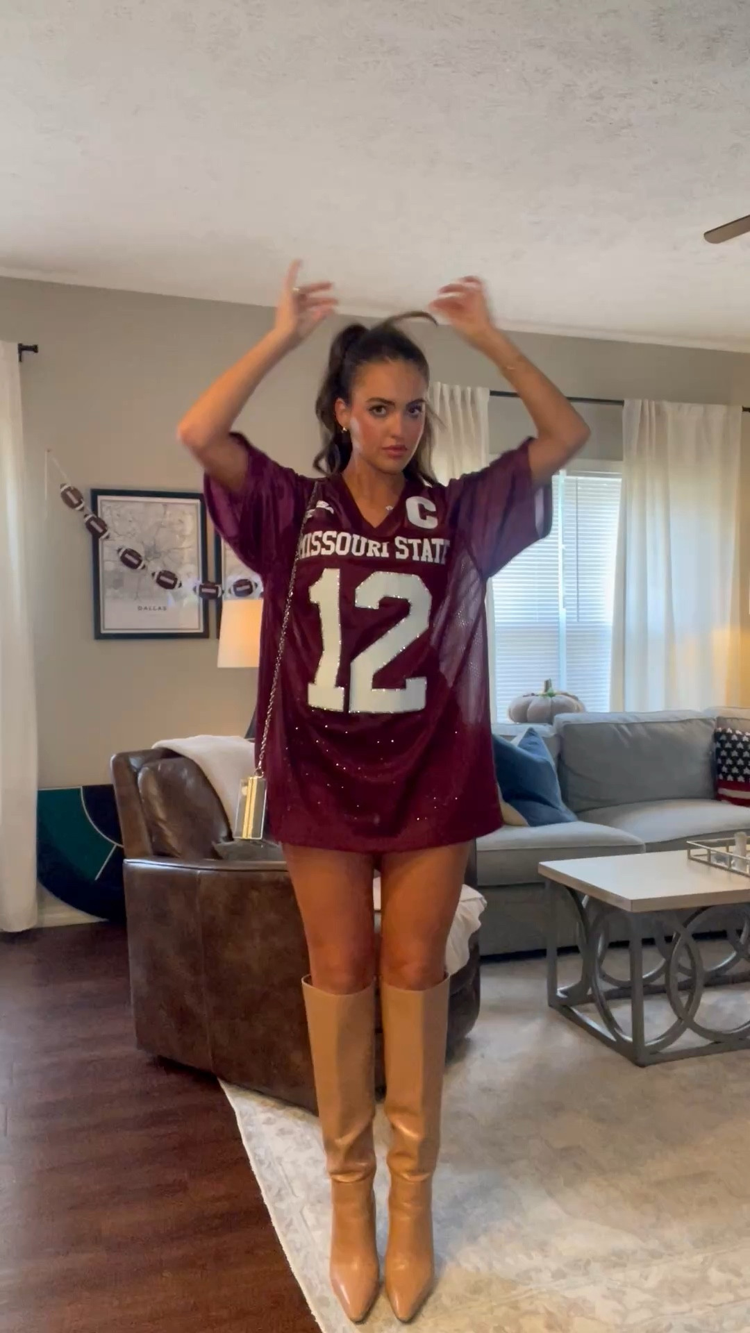 Game day outfit !!! Love a jersey moment 

#LTKStyleTip #LTKSeasonal #LTKFindsUnder50