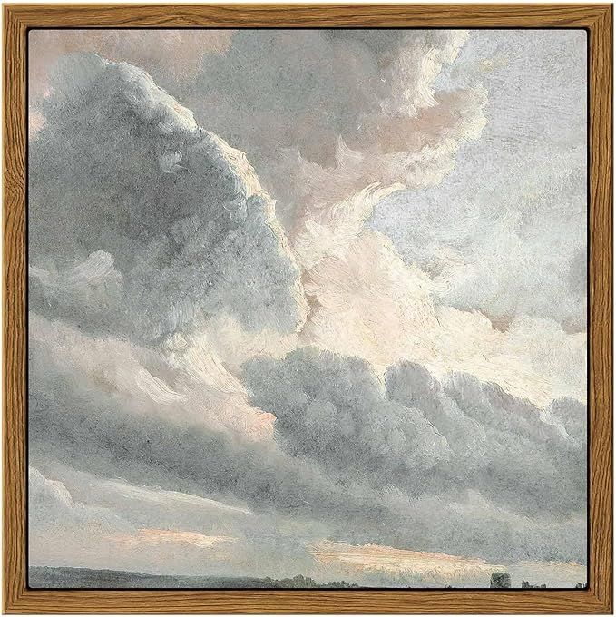 InSimSea Vintage Nature Framed Canvas Wall Art Decor, Sky Clouds Sunset Wall Art Prints for Livin... | Amazon (US)