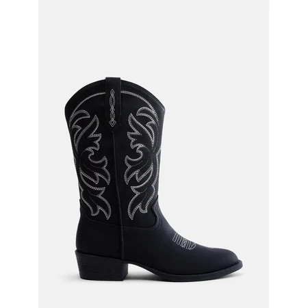Madden NYC Women's Classic Faux Leather Western Boots | Walmart (US)