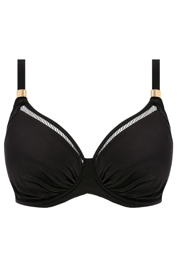 East Hampton Full Cup Bikini Top - Black | Chérie Amour