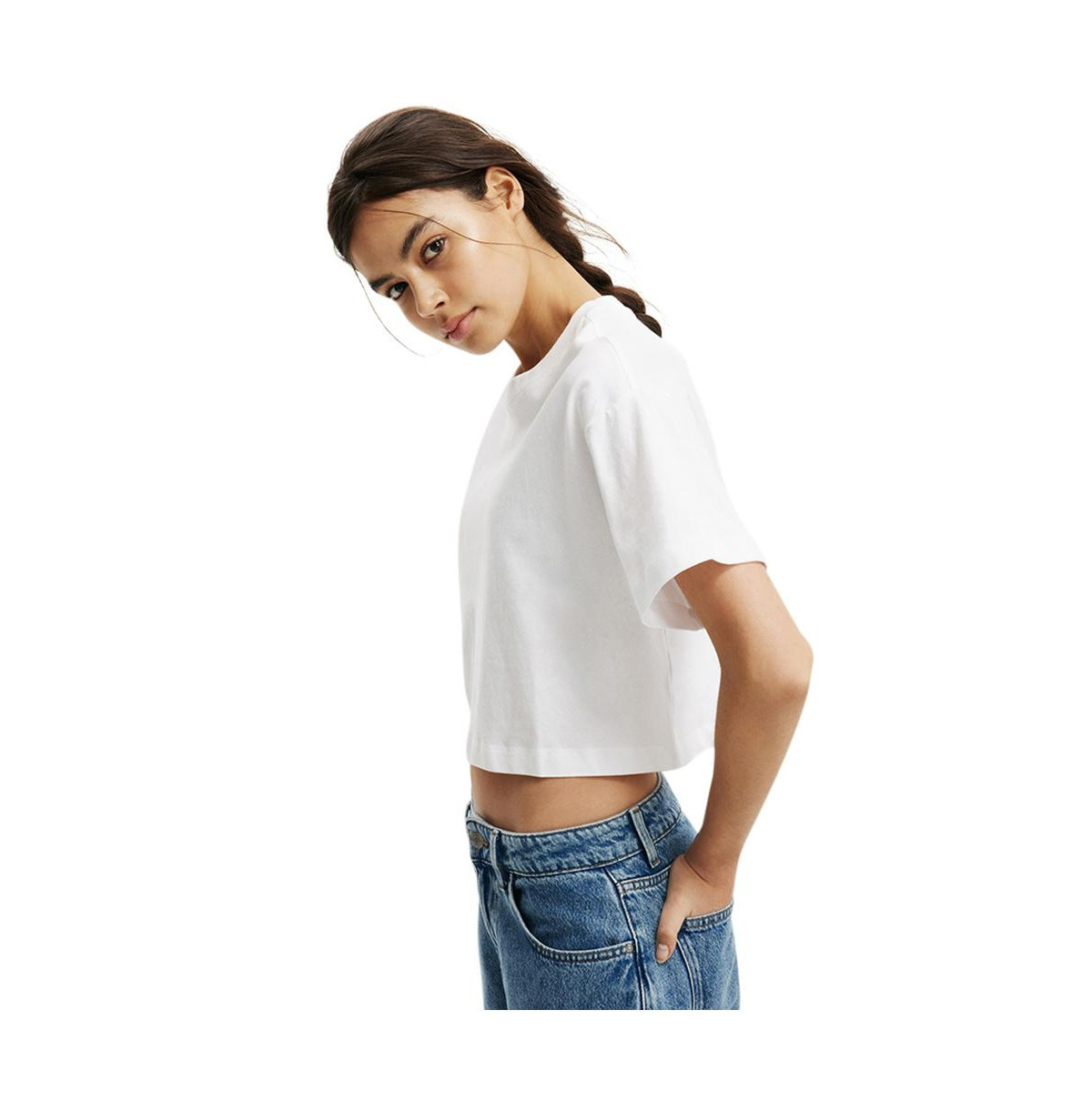 Cotton On Women's Cropped Boxy Tee - White | Macy's