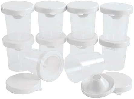 Colorations No-Spill White Lid Tempera Paint Cups for Kids Value Classroom Pack Painting Supply (... | Amazon (US)