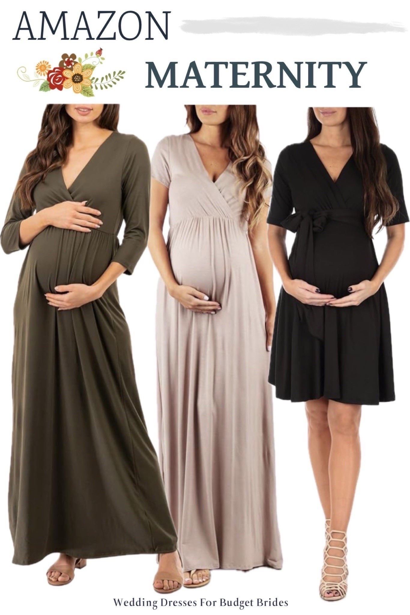Affordable maternity dresses for bridesmaids and wedding guests on Amazon. Under $30.

Perfect for a casual to formal bridesmaid or wedding guest dress.

#LTKWedding #LTKBump #LTKBaby