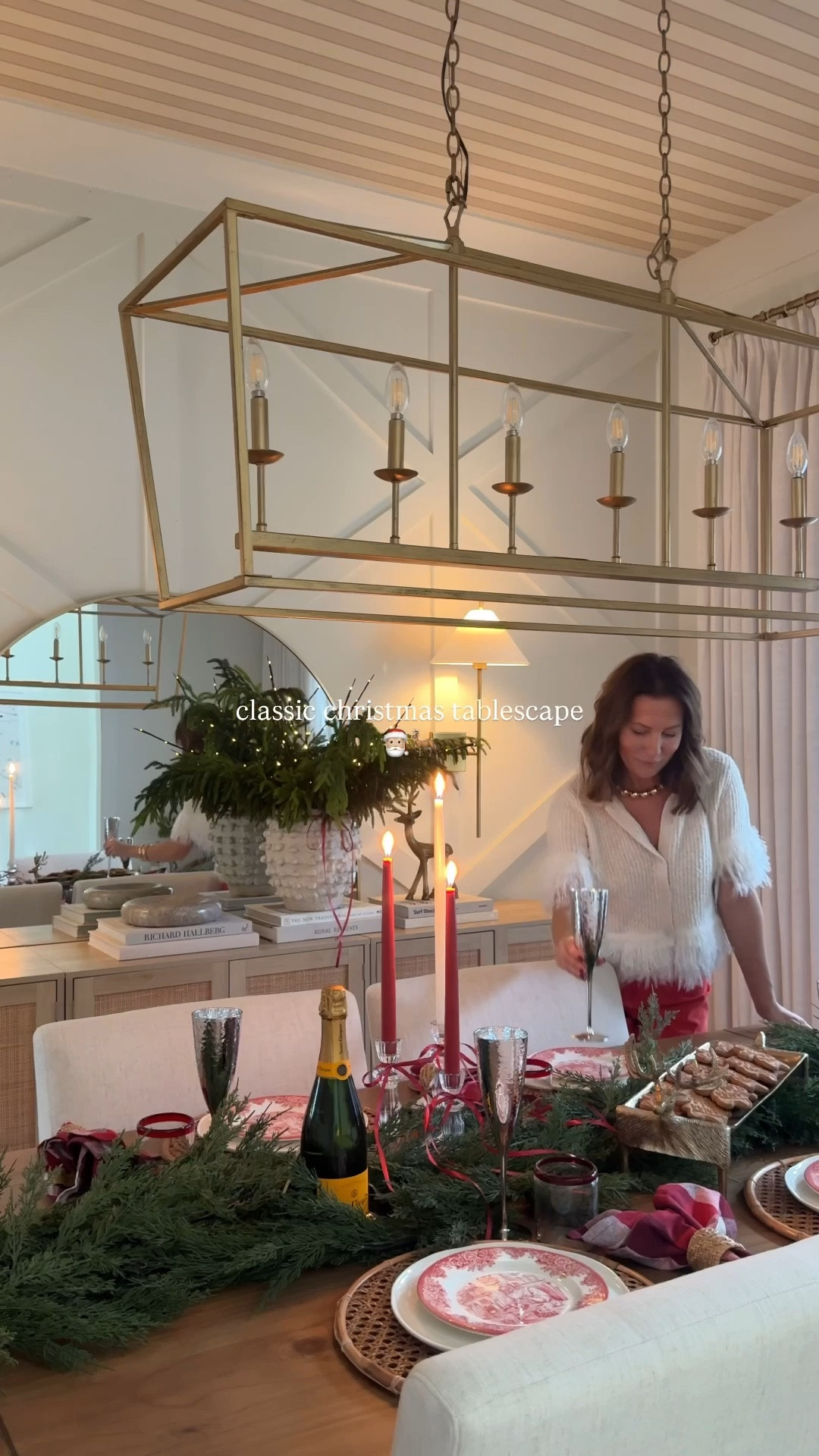 nothing beats a classic christmas 🎅🏼 | I started with a neutral christmas and slowly began adding in deep burgundy & reds throughout my home & really have been loving the timeless classic look, adding bows and candles creates the most magical ambiance for my dinner party ❤️🦌

-most of my hosting essentials I found at @homegoods , but linked what all I could ✨

#christmastablescape #classicchristmas #tistheseason #christmasparty #dinnerparty #traditionalchristmas #christmas #christmasdinner 

#LTKSeasonal #LTKHome #LTKHoliday