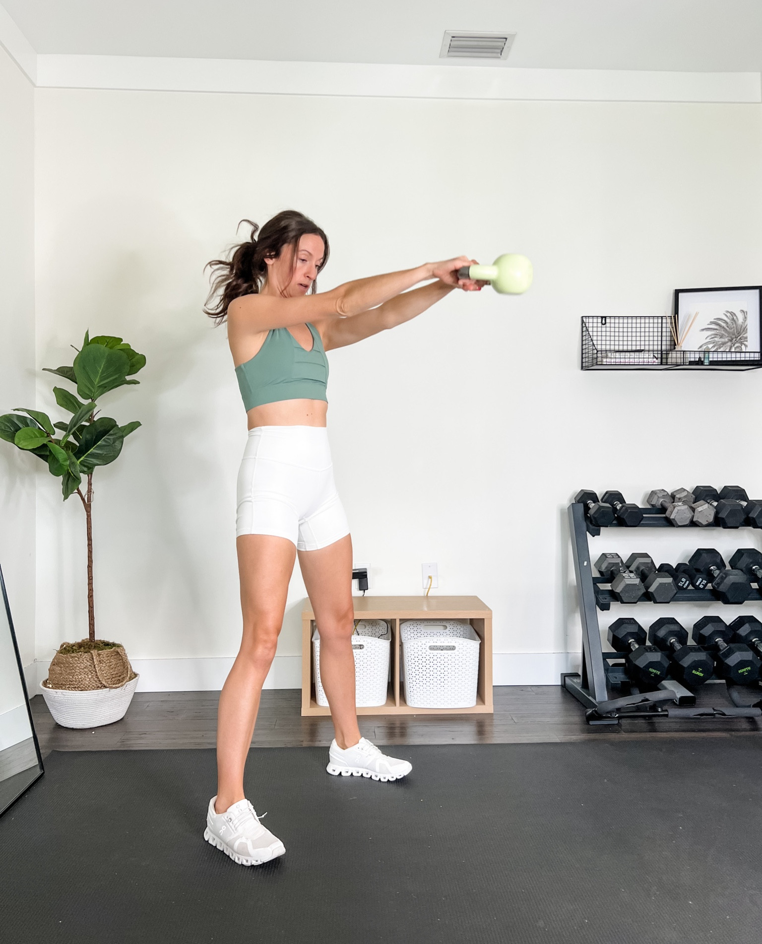 Home gym is now complete with my new kettlebell 👏🏼  #homeworkout #homefitness #homegym #target

#LTKfit #LTKhome