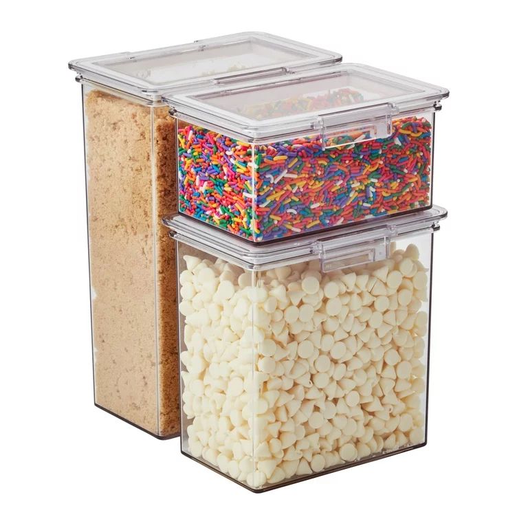 The Home Edit 3 Piece Canister Edit, Food Storage Containers - Walmart.com | Walmart (US)