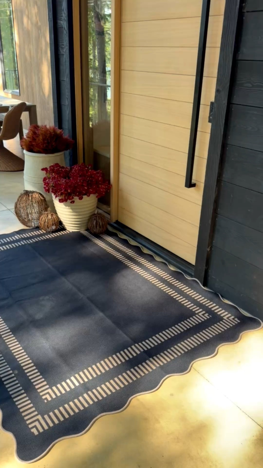 Doing some fall front porch styling at the cabin! This is the same rug I have at home, just a different color

#LTKSeasonal #LTKHome