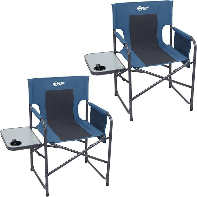 Portal Directors Chair Camping Chairs for Adults with Side Table Folding Lawn Chairs for Adults, ... | Amazon (US)