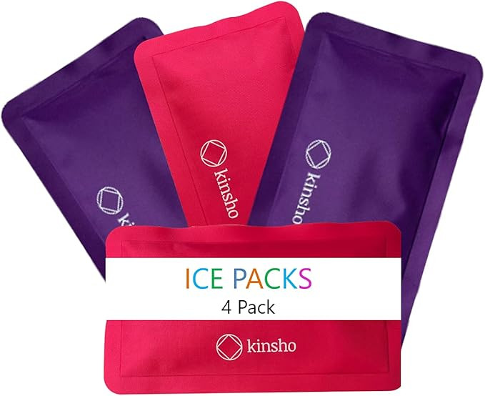 Soft Ice Packs for Lunch Box, Bags, Bento Boxes, 4 Pack, Slim Reusable and Refreezable Pouches fo... | Amazon (US)