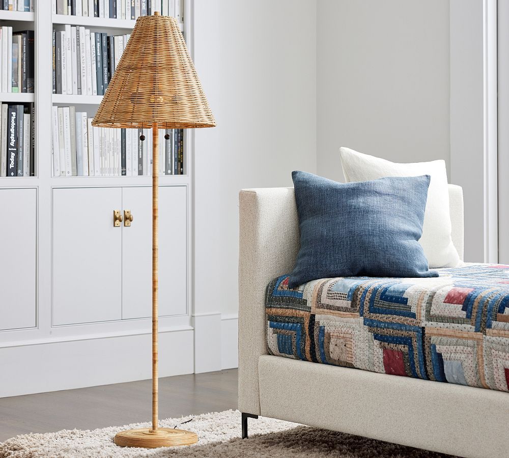 Marion Woven Floor Lamp | Pottery Barn (US)