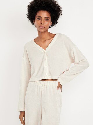 Cozy Chenille Button-Down Top | Old Navy (US)