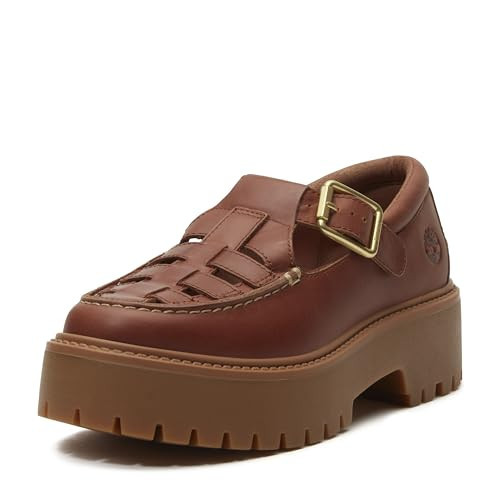Timberland Women's Stone Street Platform Buckle Shoe, Rust Full Grain, 9.5 M US | Amazon (US)