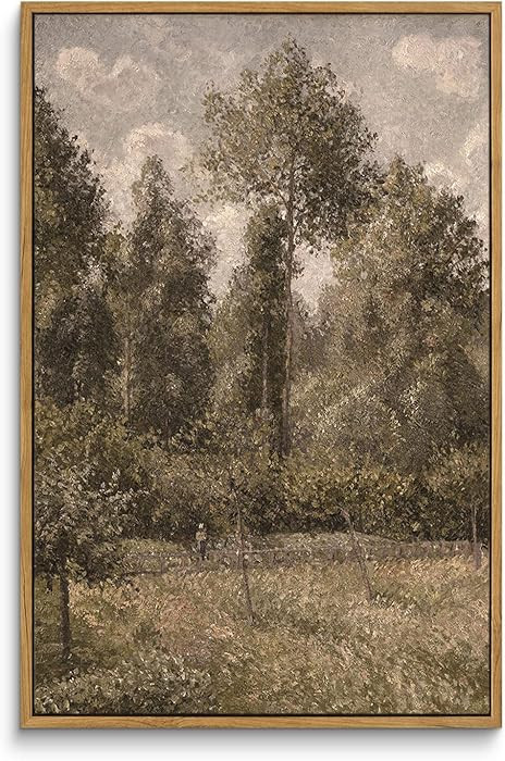 InSimSea Framed Canvas Prints Art Vintage Decor, Room Decor Large Artwork for Wall Poplars, \u00c... | Amazon (US)