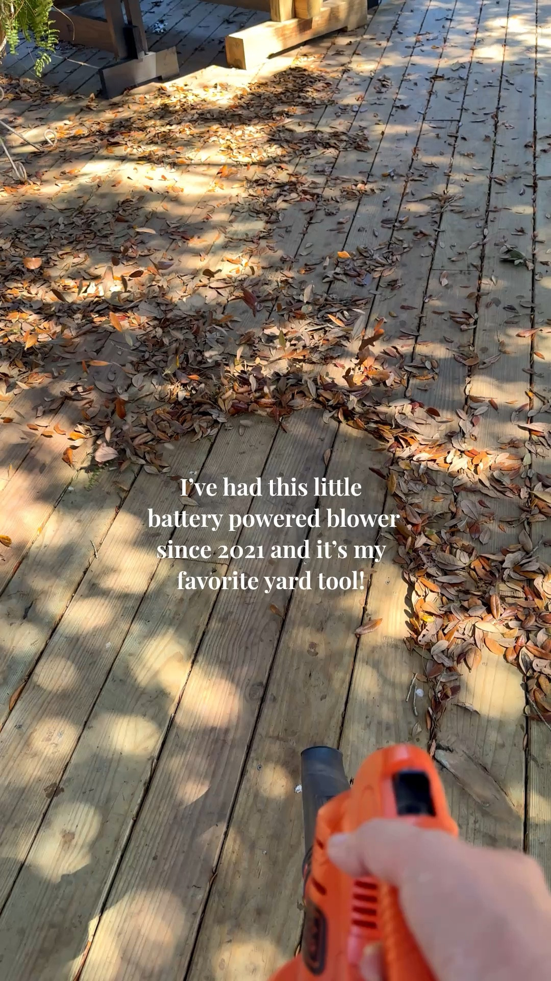 I’ve had this little battery powered blower since 2021 and it’s my favorite yard tool! It’s perfect for quick clean up on the deck and porches! #springcleaning #yardtools #yardcleaning #leafblower

#LTKspring #LTKdayinmylife #LTKSeasonal