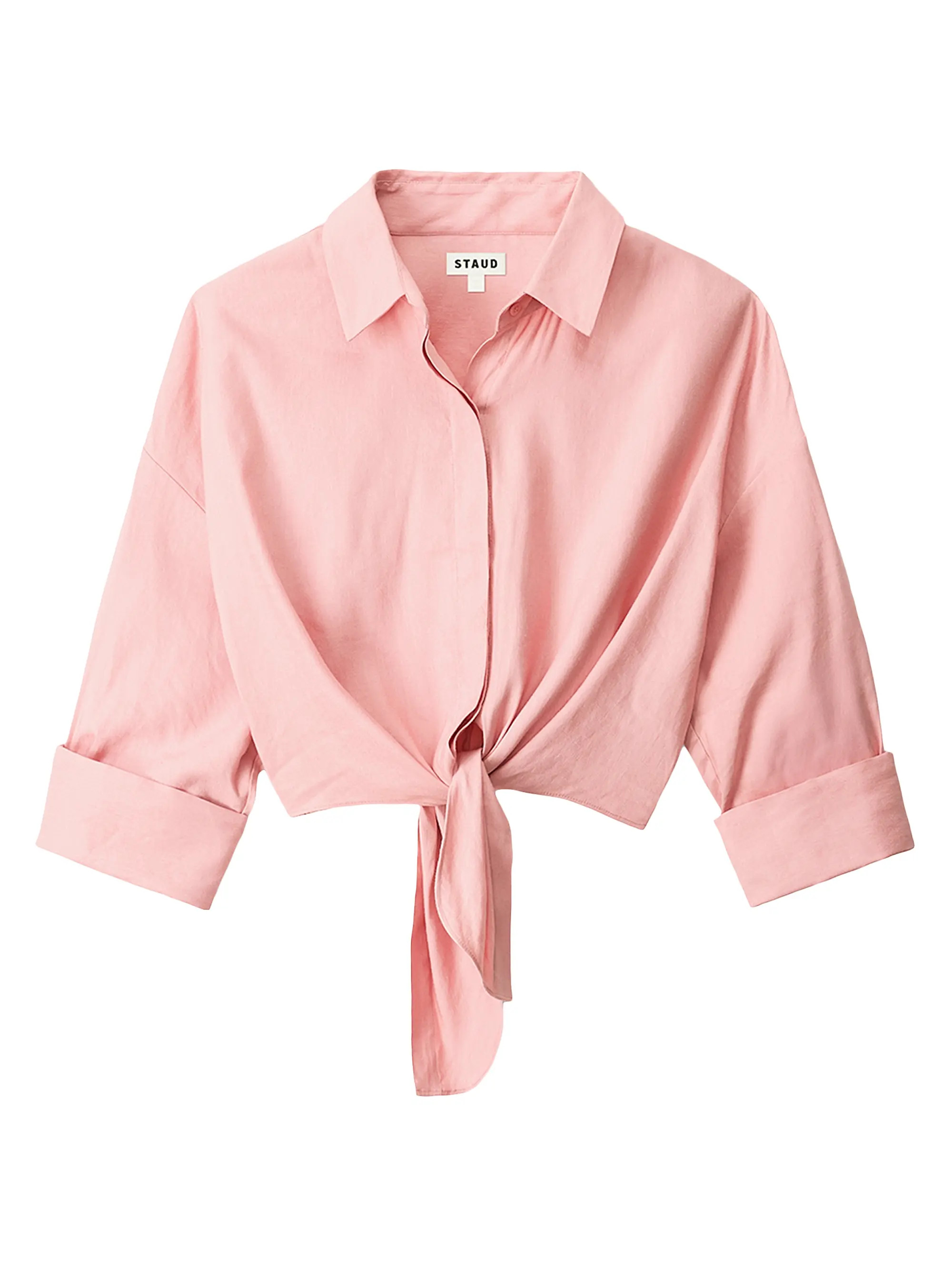 Lisa Tie-Front Linen Top | Saks Fifth Avenue