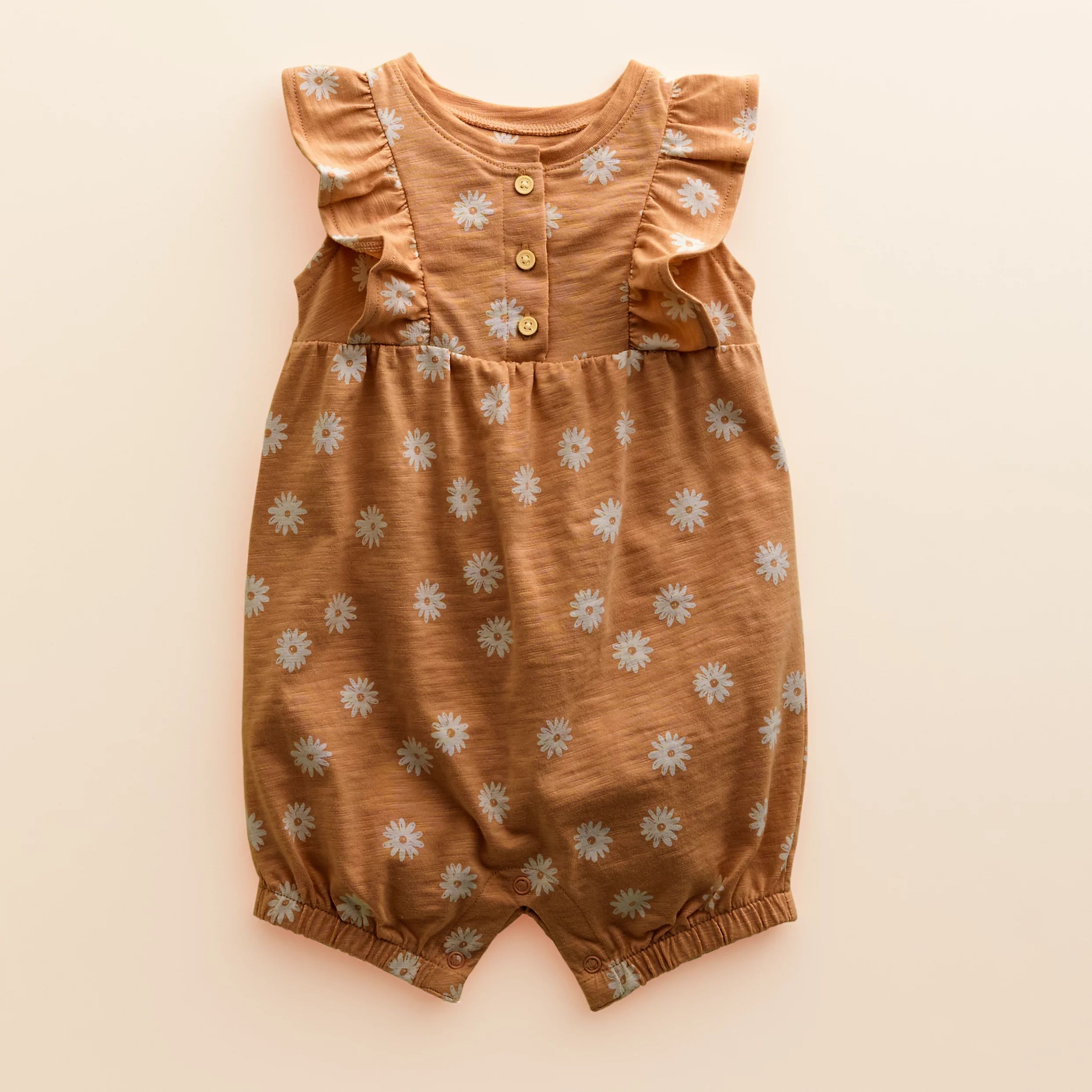 Baby Girl Little Co. by Lauren Conrad Organic Ruffle Bubble Romper | Kohl's